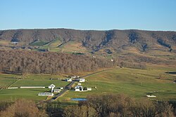 Hightown, looking east from Lantz Mountain