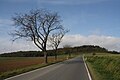 Rühler Schweiz, Landesstraße 580 zwischen Rühle und Golmbach, Blick über die Südrampe zur Passhöhe und zum Hangberg