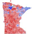 Precinct map of Minnesota Attorney General results, 2018