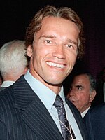 A photograph of Arnold Schwarzenegger