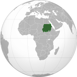 Sudan haritadaki konumu