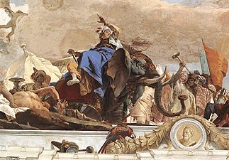 Giambattista Tiepolo (particolare del ciclo della residenza reale di Würzburg)