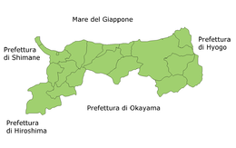 Prefettura di Tottori – Mappa