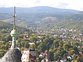 Blick vom Schloss Wernigerode auf den Brocken