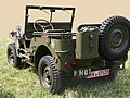 Willys MB offen mit Benzinkanister und Reserverad am Heck