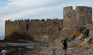 Coastal section of the walls and bastion.