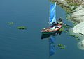 Blue Sail boat, by Joiseyshowaa