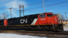 CN SD70I similar design to the SD70M. Differences include an isolated cab.