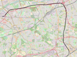 Spoorlijn Bochum - aansluiting Nordstern op de kaart