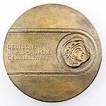 Eligiuspreis-Medaille, gestaltet von Peter Götz Güttler (Bronzierter Weißmetallguss, 106 mm, um 700 g)