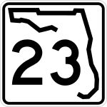 Straßenschild der Florida State Road 23