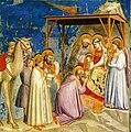 Anbetung der Könige; Fresko in der Scrovegni-Kapelle von Giotto di Bondone (um 1303)