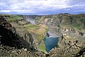 Die Schlucht Hafragilsundirlendi des Flusses Jökulsá á Fjöllum im Jökulsárgljúfur-Nationalpark (17. Februar bis 25. März)