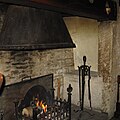 17th century English inglenook fireplace.