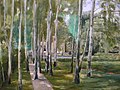 Max Liebermann: Birkenweg («Bjørkeveien») maleri fra hagen.