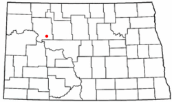 Location of Parshall, North Dakota