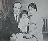 Nevsky with his wife and daughter, Japan 1929