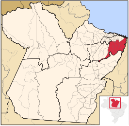 Ligging van de Braziliaanse microregio Guamá in Pará