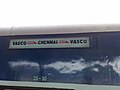 17311 Chennai–Vasco Express – coachboard