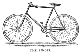 Illustratie uit "The Wheels of '95", Outing magazine (1895)