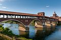 Der Ponte Coperto über den Ticino in Pavia