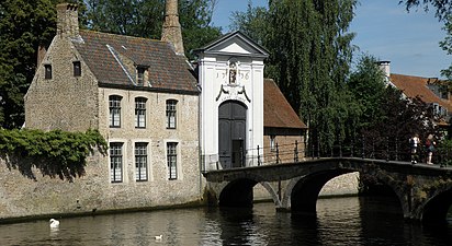 Le Bakkersrei, segment du lit naturel directement en aval du Lac d'Amour (ici à la hauteur du béguinage).