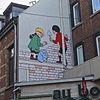 Nieuwe stripmuur Quick en Flupke te Brussel