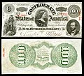 One-hundred Confederate States dollar (T56)