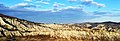 Foto dei calanchi del Monte Ascensione con vista da Porchiano