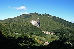 Blick auf die Datun-Vulkangruppe
