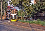 Triebwagen 8009 (F8E) auf der Linie M4 in der John-Schehr-Straße, 2012