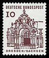 10 Pf. Zwinger in Dresden (1964)