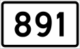 County Road 891 shield