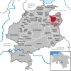 Lage der Gemeinde Hohnhorst im Landkreis Schaumburg