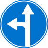 Go straight or turn left