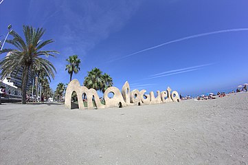 Málaga'da Malagueta Plaji