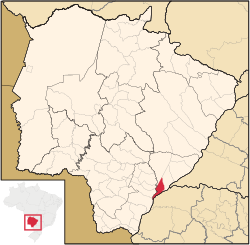 Location in Mato Grosso do Sul state