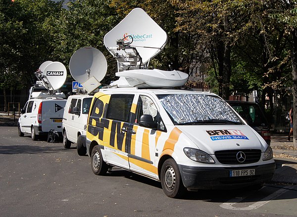 Mobile TV vans, France