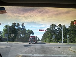 South Carolina Highway 527 at the intersection with US 301 in Sardinia