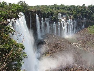 Blick auf die Kalandula-Fälle