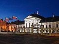 The Grassalkovich Palace at night