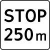 Dojazd do znaku "stop"