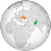 Location map for Afghanistan and Ukraine.