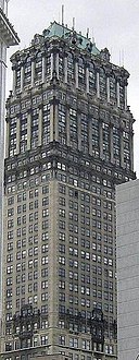 The tower from Woodward Avenue