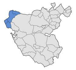 Location of Costa Noroeste de Cádiz