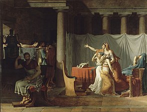 I littori riportano a Bruto i corpi dei suoi figli (1789), Museo del Louvre, Parigi