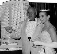 Conrad Hilton and actress Dorothy Johnson attend the grand opening, 23 March 1958