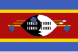 Flag of Eswatini (azure, 3/16ths field)