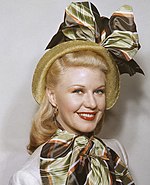 Photo of Ginger Rogers from 1945.