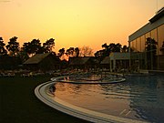 Außenbereich der Therme